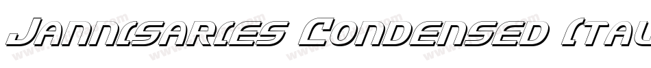 Jannisaries Condensed Italic字体转换
